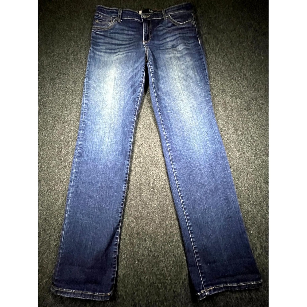 KUT From The Kloth Jeans Women's 10 Blue Denim Medium Wash Straight Leg Pockets
